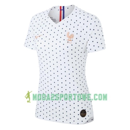 Koszulka Francja Wyjazdowe Stroje Piłkarskie Mistrzostwa świata kobiet 2019 Krótki Rękaw